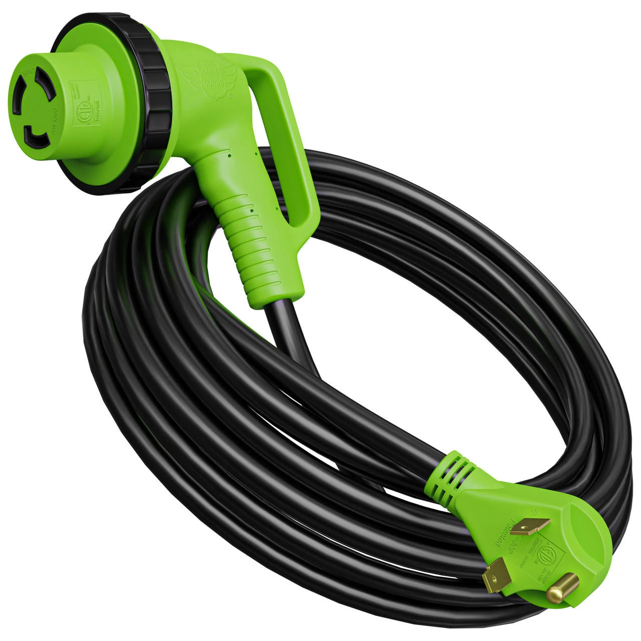 Twist Lock RV 30 Amp Power Cord With LED Power Indictor - 30 Amp Male To 30 Amp 90 Degree Female Locking Plug 36 Foot 11 Twist Lock RV 30 Amp Power Cord With LED Power Indictor - 30 Amp Male To 30 Amp 90 Degree Female Locking Plug 36 Foot - Image 11