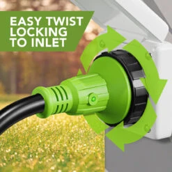 Twist Lock RV 30 Amp Power Cord With LED Power Indictor - 30 Amp Male To 30 Amp Female Locking Plug 50 Foot -Auto Parts Shop leisure cords twist lock rv 30 amp power cord with led power indictor 30 amp male to 30 amp female locking plug 50 foot 73249.1678320549