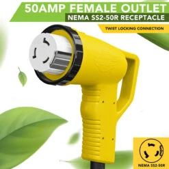Twist Lock RV 50 Amp Power Cord With LED Power Indictor - 50 Amp Male To 50 Amp 90 Degree Female Locking Plug 36 Foot -Auto Parts Shop leisure cords twist lock rv 50 amp power cord with led power indictor 50 amp male to 50 amp 90 degree female locking plug 36 foot 32463.1683349310