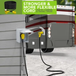 Twist Lock RV 50 Amp Power Cord With LED Power Indictor - 50 Amp Male To 50 Amp 90 Degree Female Locking Plug 36 Foot -Auto Parts Shop leisure cords twist lock rv 50 amp power cord with led power indictor 50 amp male to 50 amp 90 degree female locking plug 36 foot 43909.1683349305