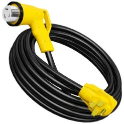 Twist Lock RV 50 Amp Power Cord With LED Power Indictor - 50 Amp Male To 50 Amp 90 Degree Female Locking Plug 36 Foot -Auto Parts Shop leisure cords twist lock rv 50 amp power cord with led power indictor 50 amp male to 50 amp 90 degree female locking plug 36 foot 56871.1683349313
