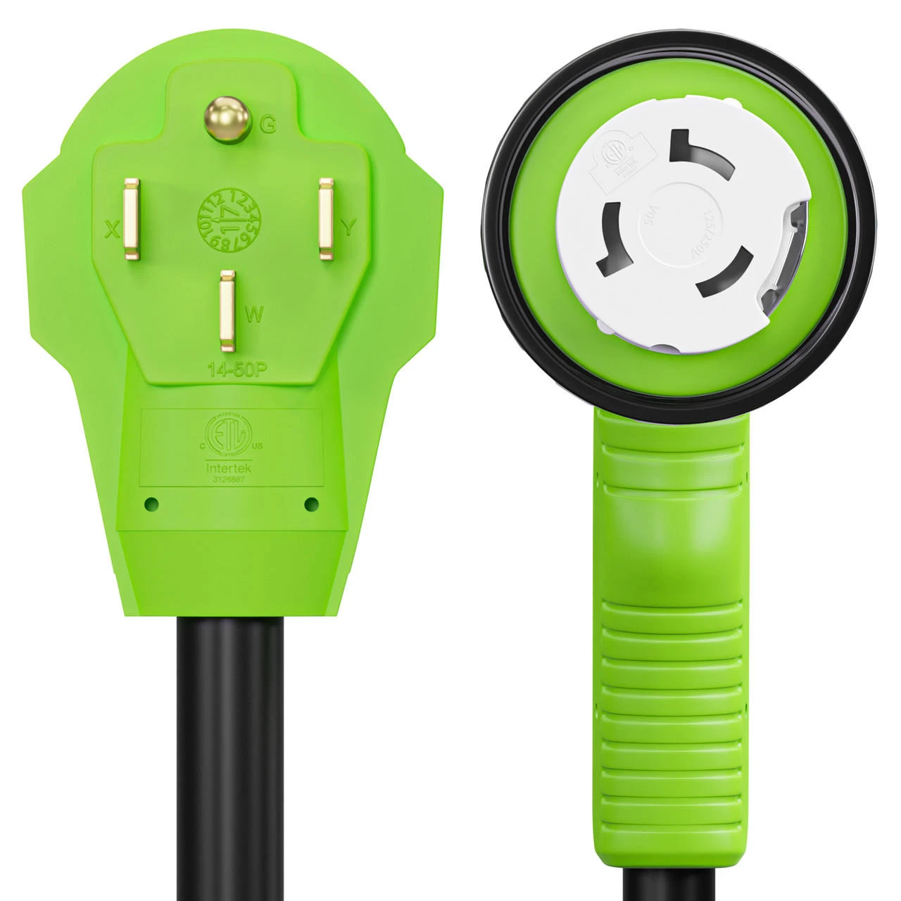 Twist Lock RV 50 Amp Power Cord With LED Power Indictor - 50 Amp Male To 50 Amp 90 Degree Female Locking Plug 50 Foot 7 Twist Lock RV 50 Amp Power Cord With LED Power Indictor - 50 Amp Male To 50 Amp 90 Degree Female Locking Plug 50 Foot - Image 7