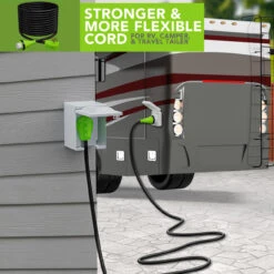 Twist Lock RV 50 Amp Power Cord With LED Power Indictor - 50 Amp Male To 50 Amp Female Locking Plug 50 Foot -Auto Parts Shop leisure cords twist lock rv 50 amp power cord with led power indictor 50 amp male to 50 amp female locking plug 50 foot 98427.1678319694