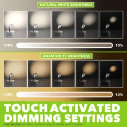 Leisure LED 4" 12V RV Interior Reading Light With Touch Activated Dimming Settings/Multi-Color Modes, Brushed Nickel Finish -Auto Parts Shop leisure led 12v rv interior reading light with touch activated dimming settingsmulti color modes 47248.1664407312