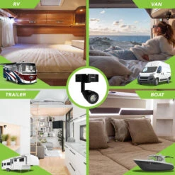 Leisure LED 3" 12V RV Interior Reading Light With Touch Activated Dimming Settings, Black Finish -Auto Parts Shop leisure led 3 12v rv interior reading light with touch activated dimming settings black finish 34298.1665617994