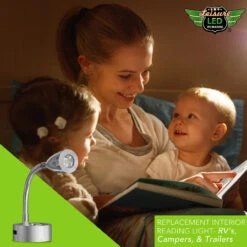 Leisure LED 8" 12V RV Flexible Gooseneck Interior Reading Light With Touch Activated Dimming Settings/Multi-Color Modes, Brushed Nickel Finish 19 Leisure LED 8" 12V RV Flexible Gooseneck Interior Reading Light With Touch Activated Dimming Settings/Multi-Color Modes, Brushed Nickel Finish -Auto Parts Shop leisure led 8 12v rv flexible gooseneck interior reading light with touch activated dimming settingsmulti color modes brushed nickel finish 53023.1664580230