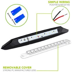 LED RV Exterior 13" Awning Porch Light With On/Off Switch 12 Volt -Auto Parts Shop leisure led led rv exterior 13 awning porch light with onoff switch 12 volt 36439.1642095471