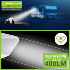 LED RV Exterior 13" Awning Porch Light With On/Off Switch 12 Volt -Auto Parts Shop leisure led led rv exterior 13 awning porch light with onoff switch 12 volt 60255.1642097383