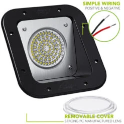 LED RV Exterior Porch Utility 12v 1100 Lumen Warrior Flood Lighting Fixture -Auto Parts Shop leisure led led rv exterior porch utility 12v 1100 lumen warrior flood lighting fixture 38144.1660082655