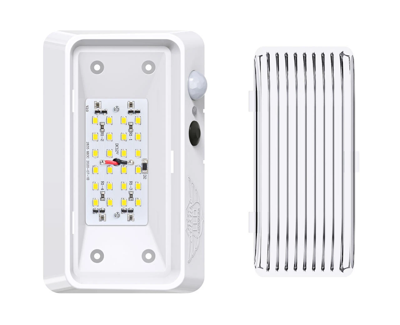 LED RV Exterior Porch Utility Light - 11-18v 300 Lumen Lighting Fixture With Motion Sensor 9 LED RV Exterior Porch Utility Light - 11-18v 300 Lumen Lighting Fixture With Motion Sensor - Image 9