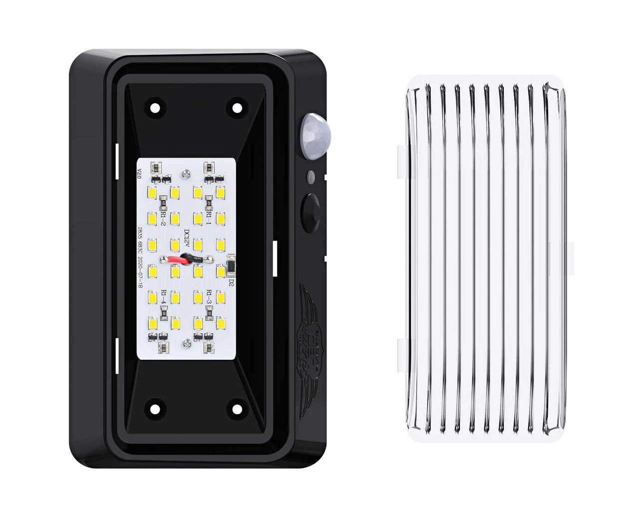 LED RV Exterior Porch Utility Light - 11-18v 300 Lumen Lighting Fixture With Motion Sensor 10 LED RV Exterior Porch Utility Light - 11-18v 300 Lumen Lighting Fixture With Motion Sensor - Image 10