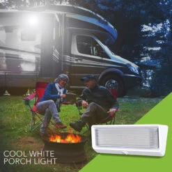 LED RV Exterior Porch Utility Light XL 12v 650 Lumen Lighting Fixture White Base -Auto Parts Shop leisure led led rv exterior porch utility light xl 12v 650 lumen lighting fixture white base 89807.1642095353