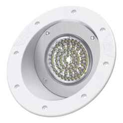 LED RV Exterior Round Recessed Mount Porch Utility 12v 1100 Lumen Warrior Flood Lighting Fixture