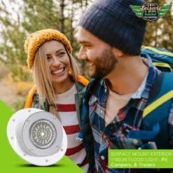 LED RV Exterior Round Surface Mount Porch Utility 12v 1100 Lumen Warrior Flood Lighting Fixture -Auto Parts Shop leisure led led rv exterior round surface mount porch utility 12v 1100 lumen warrior flood lighting fixture 80435.1660082629