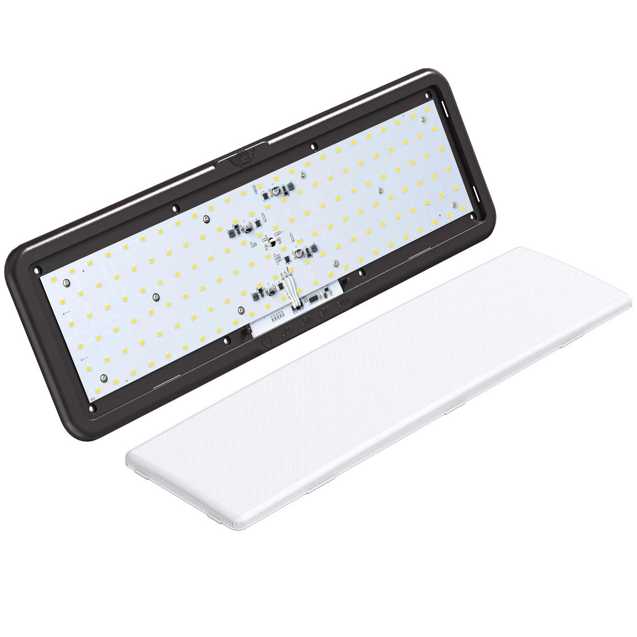 LED RV LED Ceiling Interior Light Fixture 1450 Lumen With Touch Dimmer Switch 12V 20 X 6" Natural White 4000-4500K With Bronze Trim 2 LED RV LED Ceiling Interior Light Fixture 1450 Lumen With Touch Dimmer Switch 12V 20 X 6" Natural White 4000-4500K With Bronze Trim - Image 2