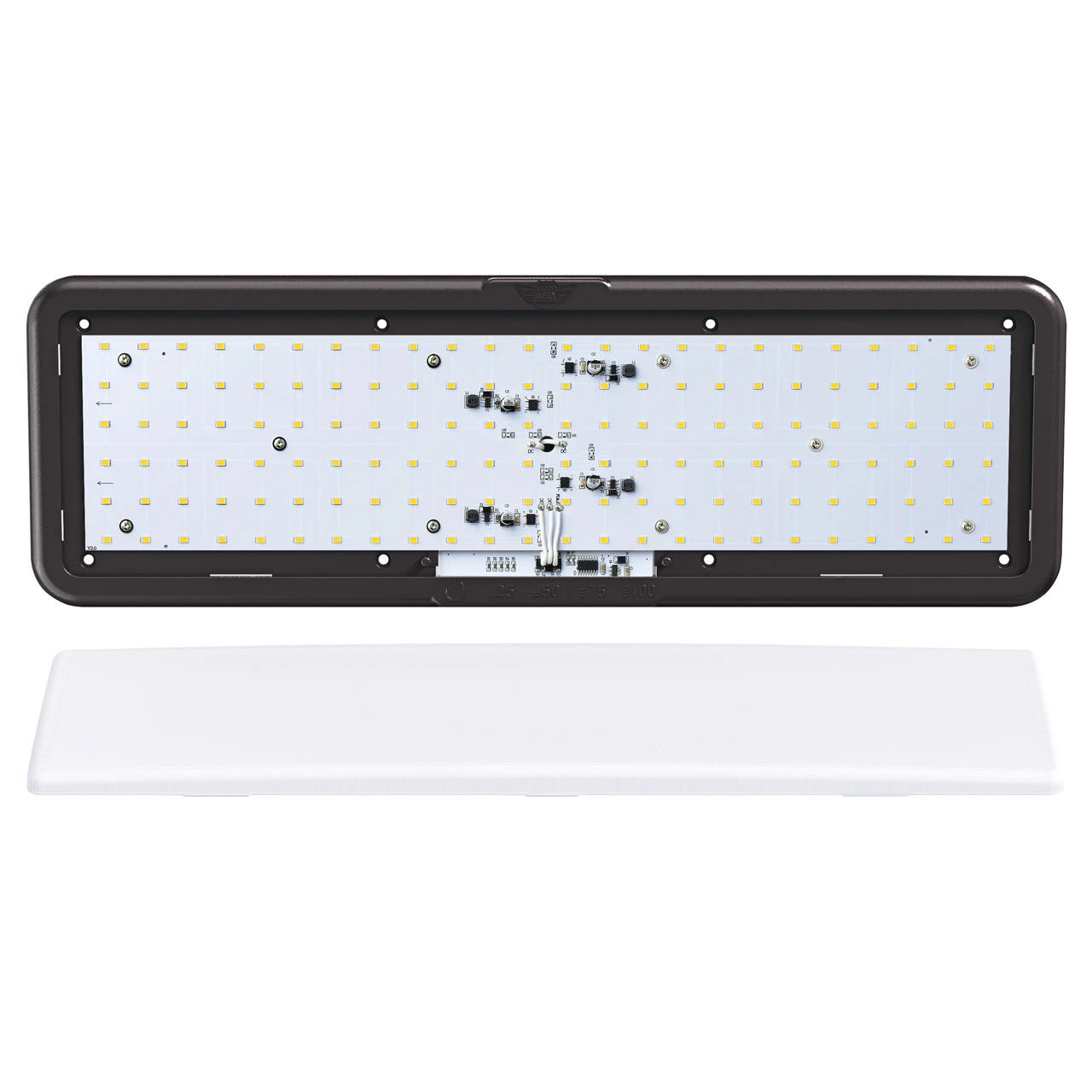 LED RV LED Ceiling Interior Light Fixture 1450 Lumen With Touch Dimmer Switch 12V 20 X 6" Natural White 4000-4500K With Bronze Trim 4 LED RV LED Ceiling Interior Light Fixture 1450 Lumen With Touch Dimmer Switch 12V 20 X 6" Natural White 4000-4500K With Bronze Trim - Image 4