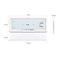 RV LED Ceiling Interior Light Fixture 950 Lumen With Touch Dimmer Switch 12V 14 X 5.5" Natural White 4000-4500K With White Trim 9 RV LED Ceiling Interior Light Fixture 950 Lumen With Touch Dimmer Switch 12V 14 X 5.5" Natural White 4000-4500K With White Trim -Auto Parts Shop leisure led led rv led ceiling interior light fixture 950 lumen with touch dimmer switch 12v 14 x 5.5 natural white 4000 4500k with white trim 05953.1642091135