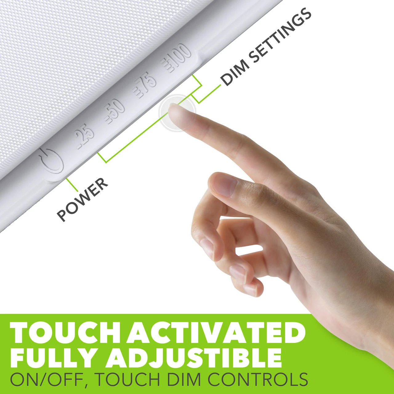 RV LED Ceiling Interior Light Fixture 950 Lumen With Touch Dimmer Switch 12V 14 X 5.5" Natural White 4000-4500K With White Trim 5 RV LED Ceiling Interior Light Fixture 950 Lumen With Touch Dimmer Switch 12V 14 X 5.5" Natural White 4000-4500K With White Trim - Image 5