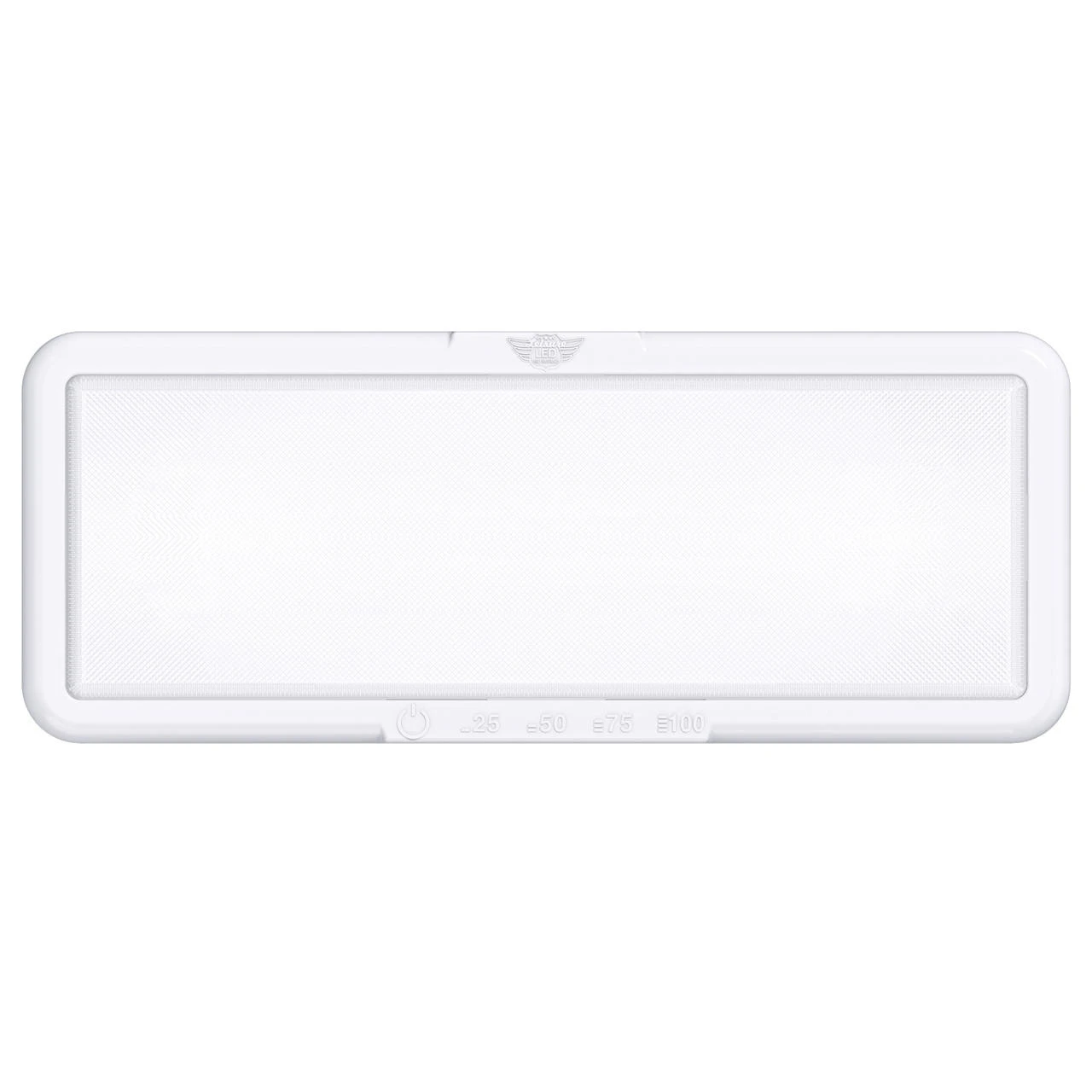 RV LED Ceiling Interior Light Fixture 950 Lumen With Touch Dimmer Switch 12V 14 X 5.5" Natural White 4000-4500K With White Trim 2 RV LED Ceiling Interior Light Fixture 950 Lumen With Touch Dimmer Switch 12V 14 X 5.5" Natural White 4000-4500K With White Trim - Image 2