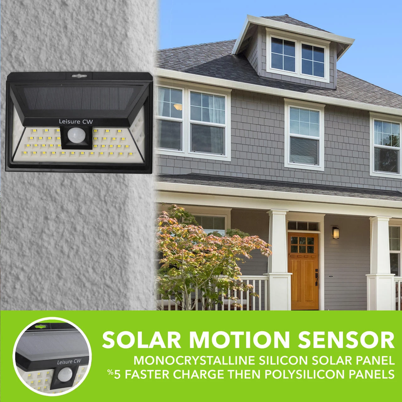 LED Wall Solar Light Outdoor 46 Security Lighting Nightlight With Motion Sensor Detector 9 LED Wall Solar Light Outdoor 46 Security Lighting Nightlight With Motion Sensor Detector - Image 9