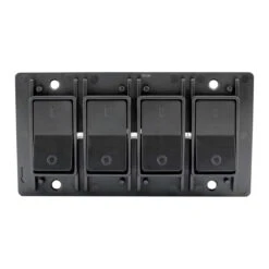 Leisure LED Modern Quadruple SPST On-Off Switch With Bezel, 12-Volt, For RV, Trailer, Camper, With Label Sticker -Auto Parts Shop leisure led modern quadruple spst on off switch with bezel 12 volt for rv trailer camper with label sticker 05393.1686117476