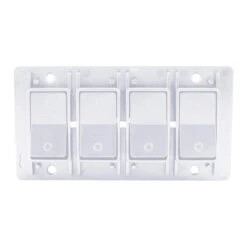 Leisure LED Modern Quadruple SPST On-Off Switch With Bezel, 12-Volt, For RV, Trailer, Camper, With Label Sticker -Auto Parts Shop leisure led modern quadruple spst on off switch with bezel 12 volt for rv trailer camper with label sticker 26258.1686117479