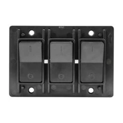 Leisure LED Modern Triple SPST On-Off Switch With Bezel, 12-Volt, For RV, Trailer, Camper, With Label Sticker -Auto Parts Shop leisure led modern triple spst on off switch with bezel 12 volt for rv trailer camper with label sticker 16941.1687456026