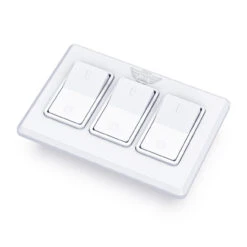 Leisure LED Modern Triple SPST On-Off Switch With Bezel, 12-Volt, For RV, Trailer, Camper, With Label Sticker -Auto Parts Shop leisure led modern triple spst on off switch with bezel 12 volt for rv trailer camper with label sticker 54569.1687456026