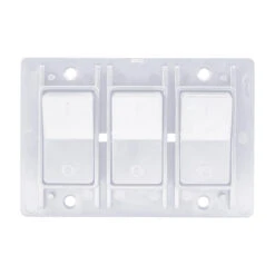 Leisure LED Modern Triple SPST On-Off Switch With Bezel, 12-Volt, For RV, Trailer, Camper, With Label Sticker -Auto Parts Shop leisure led modern triple spst on off switch with bezel 12 volt for rv trailer camper with label sticker 64821.1687456026