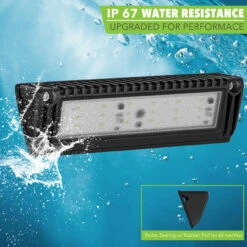 Leisure LED RV Exterior Porch Utility Light - 12v 1450 Lumen 9" Lighting Fixture. Replacement Lighting For RVs, Trailers, Campers, 5th Wheels -Auto Parts Shop leisure led rv exterior porch utility light 12v 1450 lumen 9 lighting fixture replacement lighting for rvs trailers campers 5th wheels 92517.1660342082