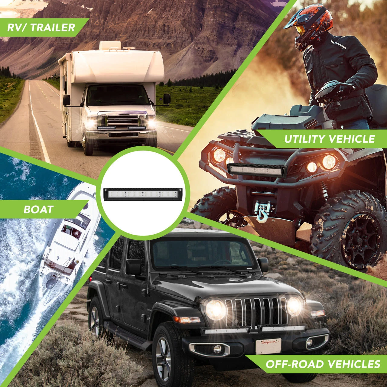 Leisure LED RV Exterior Porch Utility Light - 12v 3200 Lumen 17.7" Lighting Fixture. Replacement Lighting For RVs, Trailers, Campers, 5th Wheels 5 Leisure LED RV Exterior Porch Utility Light - 12v 3200 Lumen 17.7" Lighting Fixture. Replacement Lighting For RVs, Trailers, Campers, 5th Wheels - Image 5