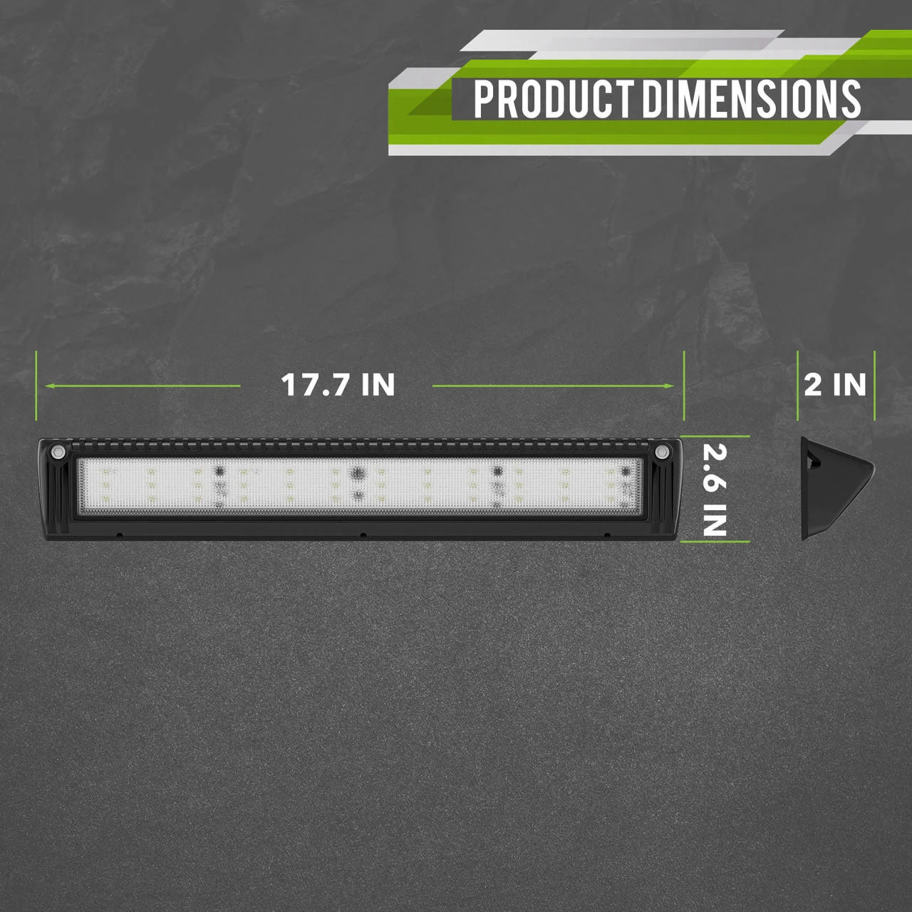 Leisure LED RV Exterior Porch Utility Light - 12v 3200 Lumen 17.7" Lighting Fixture. Replacement Lighting For RVs, Trailers, Campers, 5th Wheels 2 Leisure LED RV Exterior Porch Utility Light - 12v 3200 Lumen 17.7" Lighting Fixture. Replacement Lighting For RVs, Trailers, Campers, 5th Wheels - Image 2