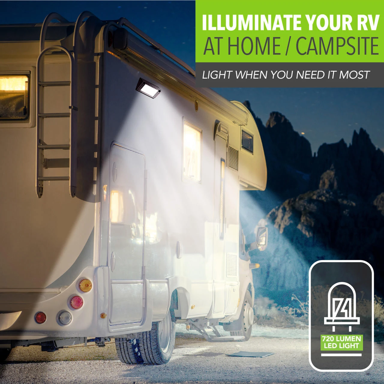 Leisure LED RV Exterior Porch Utility Light - 12v 720 Lumen 5" Lighting Fixture. Replacement Lighting For RVs, Trailers, Campers, 5th Wheels 3 Leisure LED RV Exterior Porch Utility Light - 12v 720 Lumen 5" Lighting Fixture. Replacement Lighting For RVs, Trailers, Campers, 5th Wheels - Image 3