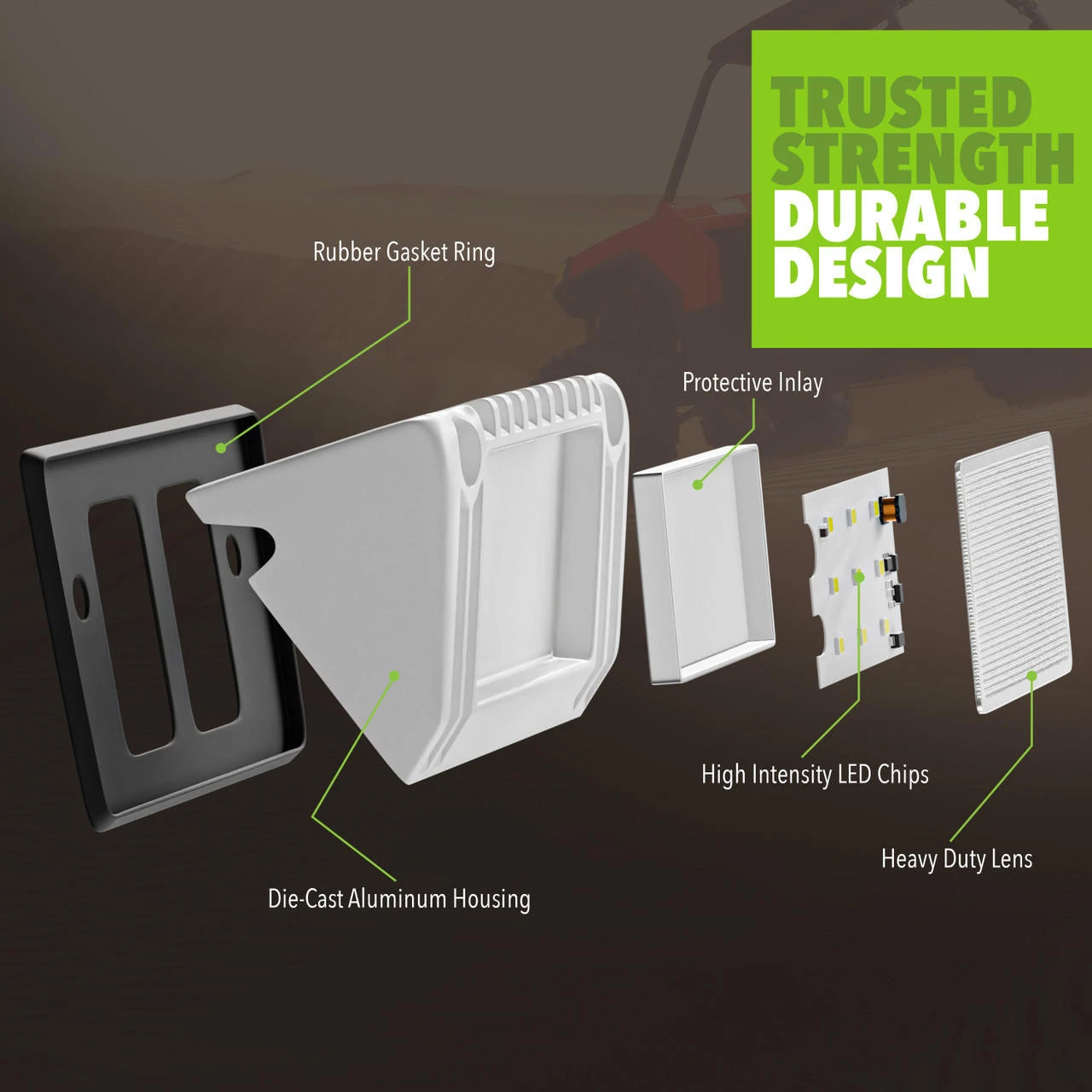 Leisure LED RV Exterior Porch Utility Light - 12v 720 Lumen 5" Lighting Fixture. Replacement Lighting For RVs, Trailers, Campers, 5th Wheels 4 Leisure LED RV Exterior Porch Utility Light - 12v 720 Lumen 5" Lighting Fixture. Replacement Lighting For RVs, Trailers, Campers, 5th Wheels - Image 4