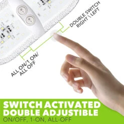 Leisure LED RV LED Ceiling Double Dome Interior Light Fixture Euro Frosted Lens With ON/Off Switch Natural White 6000-6500K 48-2835SMD -Auto Parts Shop leisure led rv led ceiling double dome interior light fixture euro frosted lens with onoff switch natural white 6000 6500k 48 2835smd 62380.1672364464