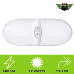 Leisure LED RV LED Ceiling Double Dome Interior Light Fixture Euro Frosted Lens With ON/Off Switch Natural White 6000-6500K 48-2835SMD -Auto Parts Shop leisure led rv led ceiling double dome interior light fixture euro frosted lens with onoff switch natural white 6000 6500k 48 2835smd 97812.1672364478