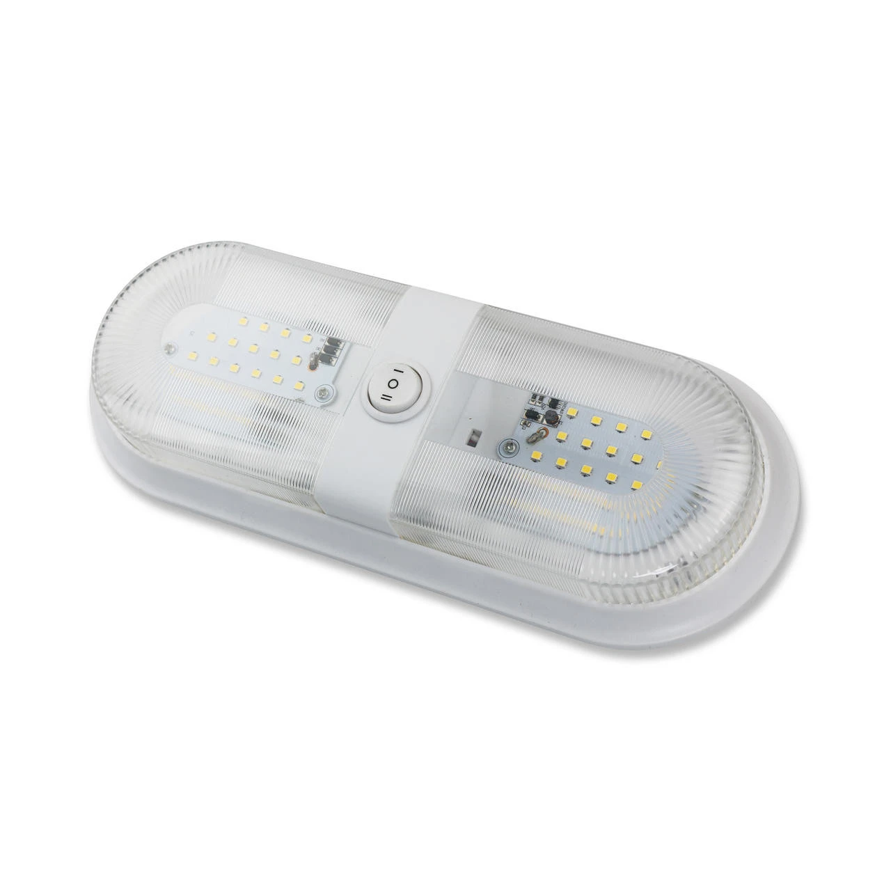 Leisure LED RV LED Ceiling Double Dome Interior Light Fixture Oval With ON/Off Switch Natural White 4000-4500K 48-2835SMD 1 Leisure LED RV LED Ceiling Double Dome Interior Light Fixture Oval With ON/Off Switch Natural White 4000-4500K 48-2835SMD