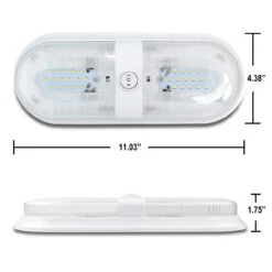 Leisure LED RV LED Ceiling Double Dome Interior Light Fixture Oval With ON/Off Switch Natural White 4000-4500K 48-2835SMD 7 Leisure LED RV LED Ceiling Double Dome Interior Light Fixture Oval With ON/Off Switch Natural White 4000-4500K 48-2835SMD -Auto Parts Shop leisure led rv led ceiling double dome interior light fixture oval with onoff switch natural white 4000 4500k 48 2835smd 66685.1642098708
