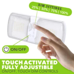 Leisure LED RV LED Ceiling Double Dome Interior Light Fixture Touch To Dim Switch Natural White 4000-4500K 60-2835SMD 14 Leisure LED RV LED Ceiling Double Dome Interior Light Fixture Touch To Dim Switch Natural White 4000-4500K 60-2835SMD -Auto Parts Shop leisure led rv led ceiling double dome interior light fixture touch to dim switch natural white 4000 4500k 60 2835smd 09703.1672364468