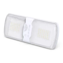 Leisure LED RV LED Ceiling Double Dome Interior Light Fixture Touch To Dim Switch Natural White 4000-4500K 60-2835SMD