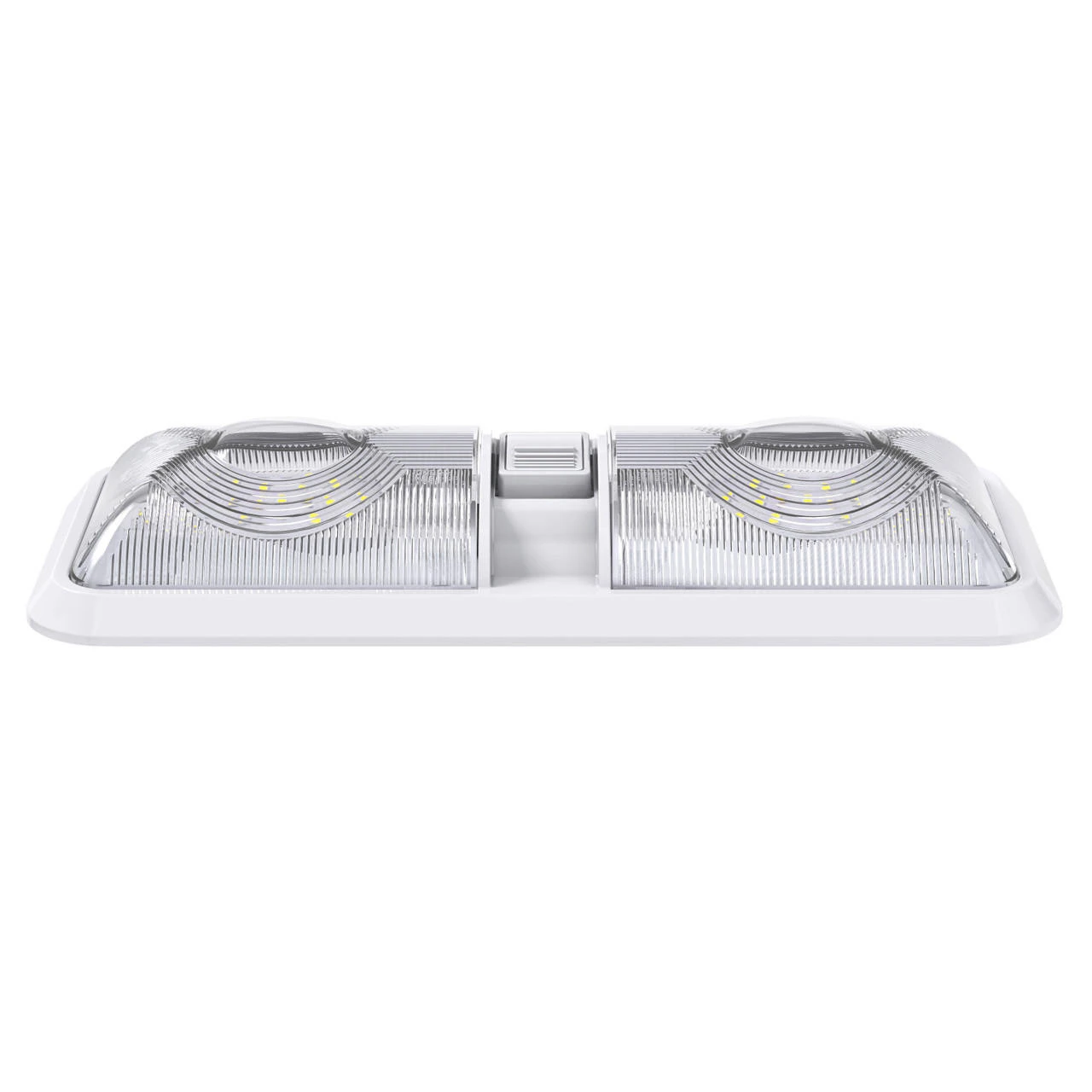 Leisure LED RV LED Ceiling Double Dome Interior Light Fixture With ON/Off Switch Cool White 6000-6500K 48-2835SMD 9 Leisure LED RV LED Ceiling Double Dome Interior Light Fixture With ON/Off Switch Cool White 6000-6500K 48-2835SMD - Image 9