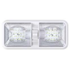 Leisure LED RV LED Ceiling Double Dome Interior Light Fixture With ON/Off Switch Cool White 6000-6500K 48-2835SMD 16 Leisure LED RV LED Ceiling Double Dome Interior Light Fixture With ON/Off Switch Cool White 6000-6500K 48-2835SMD -Auto Parts Shop leisure led rv led ceiling double dome interior light fixture with onoff switch cool white 6000 6500k 48 2835smd 38726.1672450854