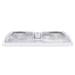 RV LED Ceiling Double Dome Light Fixture With Dimmer Switch Interior Lighting For Car/RV/Trailer/Camper/Boat DC 12V 550 Lumens Natural White 4000-4500K -Auto Parts Shop leisure led rv led ceiling double dome light fixture with dimmer switch interior lighting for carrvtrailercamperboat dc 12v 550 lumens natural white 4000 4500k 20113.1671586012