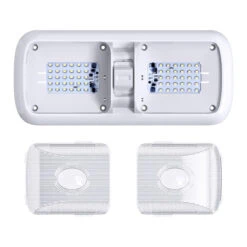 Leisure LED RV LED Ceiling Double Dome Light Fixture With ON/OFF Switch Interior Lighting For Car/RV/Trailer/Camper/Boat DC 12V 750LM Natural White 4000-4500K -Auto Parts Shop leisure led rv led ceiling double dome light fixture with onoff switch interior lighting for carrvtrailercamperboat dc 12v 750lm natural white 4000 4500k 24088.1687328574