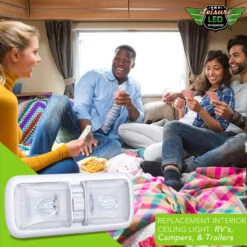 Leisure LED RV LED Ceiling Double Dome Light Fixture With ON/OFF Switch Interior Lighting For Car/RV/Trailer/Camper/Boat DC 12V 750LM Natural White 4000-4500K -Auto Parts Shop leisure led rv led ceiling double dome light fixture with onoff switch interior lighting for carrvtrailercamperboat dc 12v 750lm natural white 4000 4500k 55110.1687328582