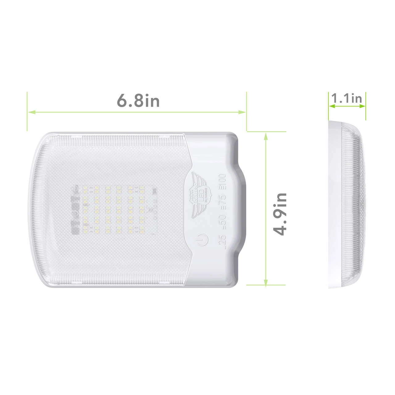 Leisure LED RV LED Ceiling Single Dome Interior Light Fixture Touch To Dim Switch Multi Warm, Natural, And Cool White 30-2835SMD 3 Leisure LED RV LED Ceiling Single Dome Interior Light Fixture Touch To Dim Switch Multi Warm, Natural, And Cool White 30-2835SMD - Image 3