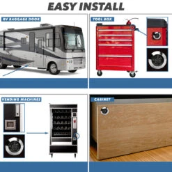 Leisure Coachworks 1 1/8" Keyed Tubular With Straight Cam Lock Latch Keyed Alike ( 1 1/8") -Auto Parts Shop leisure lock leisure coachworks 1 18 keyed tubular with straight and offset cam lock latch keyed alike 1 18 97244.1642096448